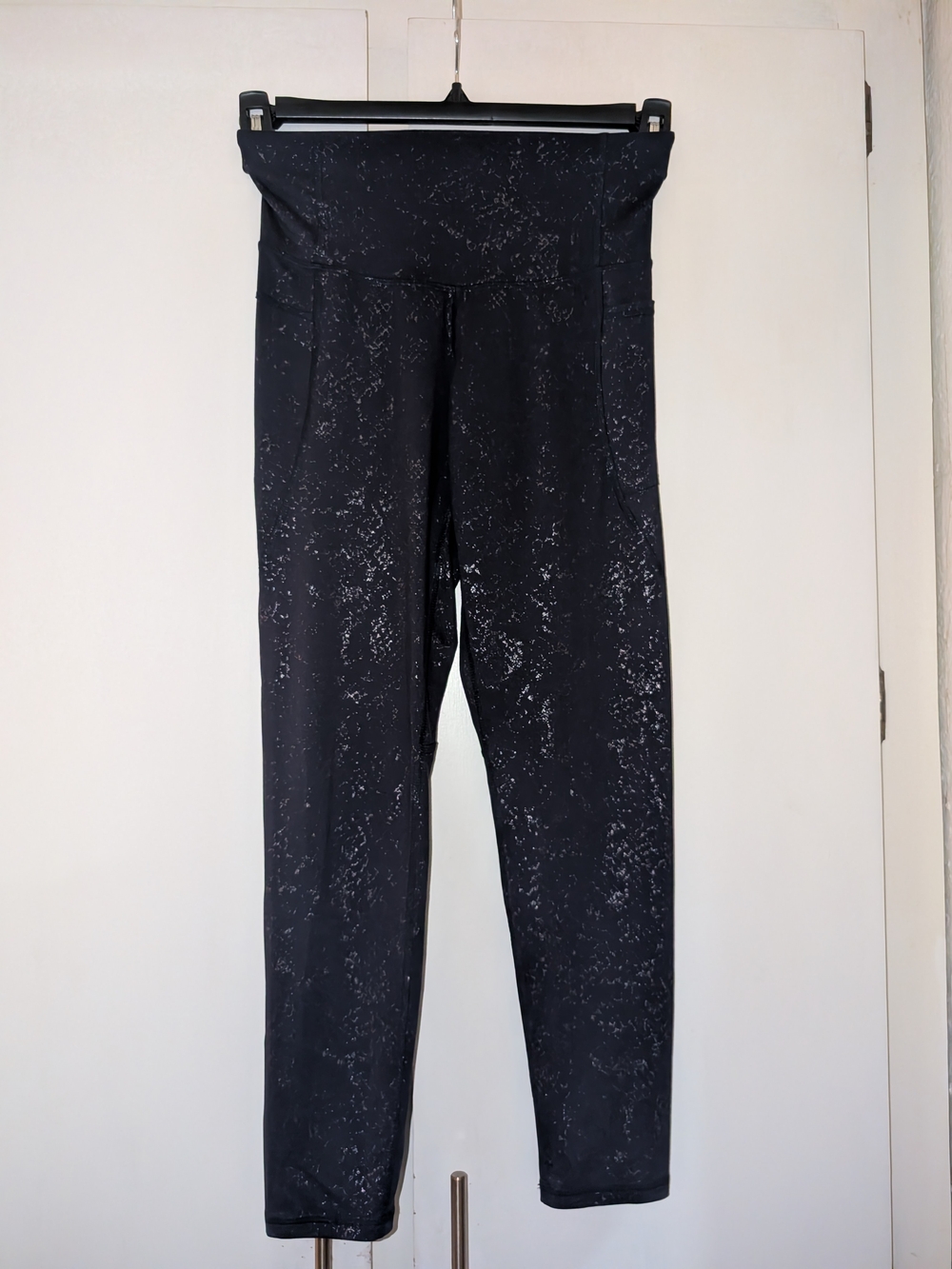 Champion Black Speckled High-Waist Leggings